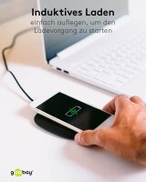 goobay Induktive Ladestation schwarz, Kabellänge: 1,0 m, 15 Watt