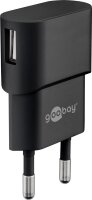 goobay Ladekabel mit Adapter schwarz, Kabellänge:...