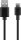 goobay Ladekabel mit Adapter schwarz, Kabellänge: 1,0 m, 5 Watt