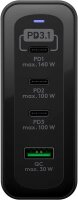 goobay Ladeadapter schwarz, Kabellänge: 1,0 m, 240 Watt