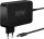 goobay Ladekabel mit Adapter schwarz, Kabellänge: 1,8 m, 90 Watt