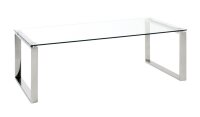 HAKU Möbel Couchtisch rechteckig Glas transparent...