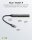 goobay USB-Hub Slim 4-fach grau