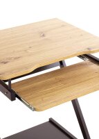 HAKU Möbel PC-Tisch mit Rollen eiche hell 60,0 x...