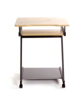 HAKU Möbel PC-Tisch mit Rollen eiche hell 60,0 x 49,0 x 75,0 cm