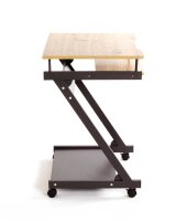 HAKU Möbel PC-Tisch mit Rollen eiche hell 60,0 x 49,0 x 75,0 cm