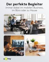 goobay USB-Hub Slim 4-fach grau