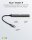 goobay USB-Hub Slim 4-fach grau