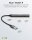goobay USB-Hub Slim 4-fach grau