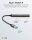 goobay USB-Hub Slim 4-fach grau
