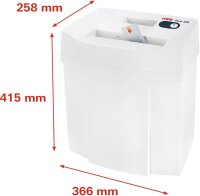 HSM Pure 120 Aktenvernichter mit Streifenschnitt P-2, 3,9...