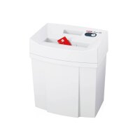 HSM Pure 120 Aktenvernichter mit Partikelschnitt P-4, 4 x 25 mm, bis 6 Blatt, weiß