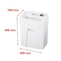 HSM Pure 220 Aktenvernichter mit Partikelschnitt P-4, 4 x...