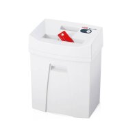 HSM Pure 220 Aktenvernichter mit Partikelschnitt P-4, 4 x 25 mm, bis 7 Blatt, weiß