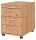 HAMMERBACHER Basic 1606 Rollcontainer asteiche 4 Auszüge 42,8 x 58,0 x 59,0 cm
