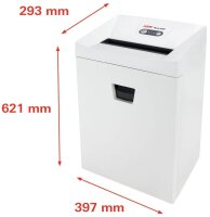 HSM Pure 420 Aktenvernichter mit Streifenschnitt P-2, 5,8...