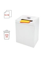 HSM Pure 530 Aktenvernichter mit Partikelschnitt P-4, 4,5 x 30 mm, bis 16 Blatt, weiß