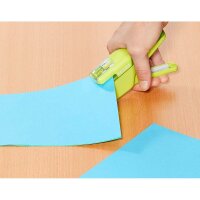 KOKUYO Klammerloses Heftgerät MEDIUM + grün