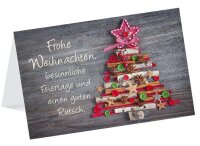 LUMA Weihnachtskarte Knopfbaum DIN B6