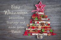 LUMA Weihnachtskarte Knopfbaum DIN B6