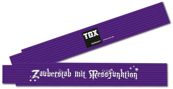 TOX Meterstab Zauberstab mit Messfunktion, 09969007/T, Holz 200 cm
