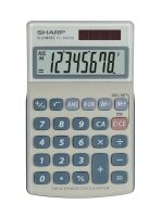 SHARP EL-240SA Taschenrechner lichtgrau