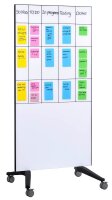 Legamaster mobile Glas-Magnettafel 90,0 x 175,0 cm weiß