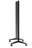 Legamaster mobile Glas-Magnettafel 90,0 x 175,0 cm schwarz