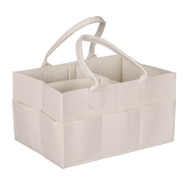 relaxdays Wickeltasche beige