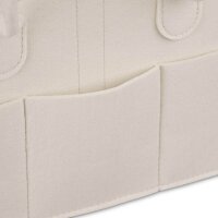relaxdays Wickeltasche beige