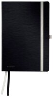 LEITZ Notizbuch Style DIN A5 blanko, schwarz Softcover...