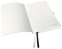 LEITZ Notizbuch Style DIN A5 blanko, schwarz Softcover 160 Seiten, 1 St.