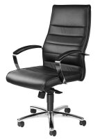 Topstar Chefsessel TD LUX 10, 8779A80 Leder schwarz, Gestell chrom