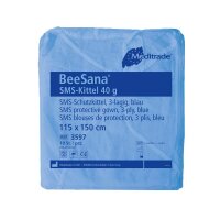 Meditrade® unisex Schutzkittel BeeSana® SMS blau...