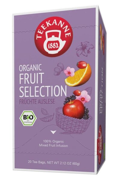 TEEKANNE ORGANIC. FRUIT SELECTION Bio-Tee 20 Portionen