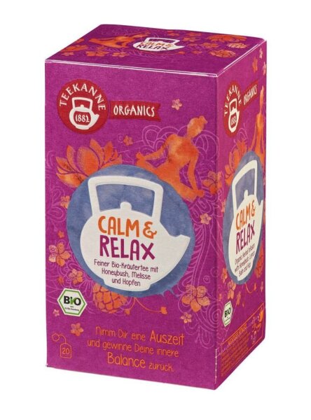 TEEKANNE ORGANICS. CALM & RELAX Bio-Tee 20 Portionen