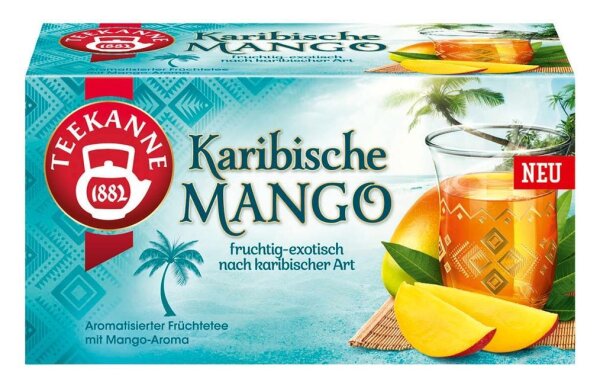 TEEKANNE Karibische Mango Tee 20 Portionen