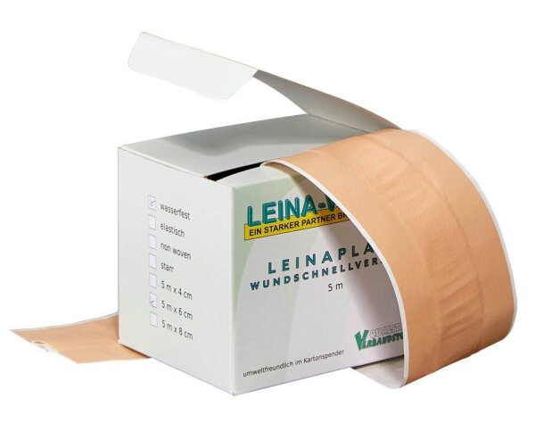 LEINA-WERKE Pflaster REF 70104 beige 6,0 cm x 5,0 m, 1 St.