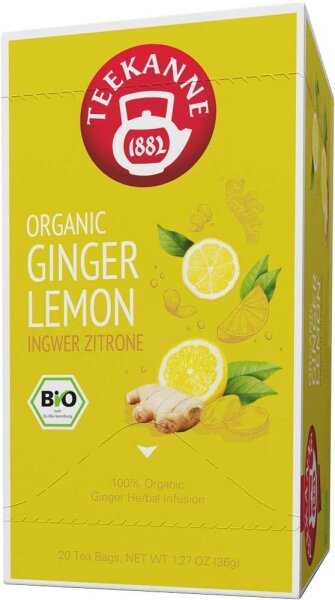 TEEKANNE ORGANIC. GINGER LEMON Bio-Tee 20 Portionen