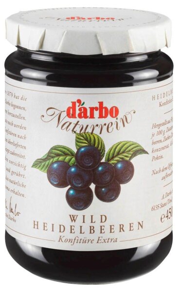 d’arbo Heidelbeer  Konfitüre, 450,0 g