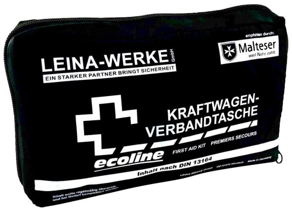 LEINA-WERKE Erste-Hilfe-Tasche KFZ Compact DIN 13164 schwarz