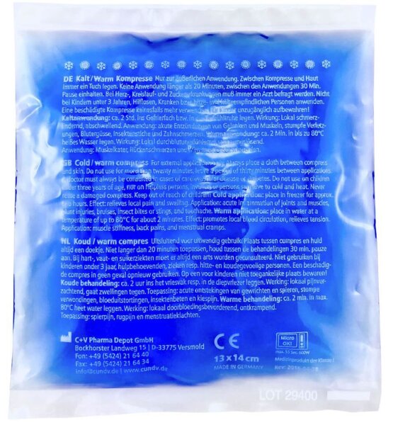LEINA-WERKE Kühlpad REF 44059 blau 13,0 x 14,0 cm, 1 St.