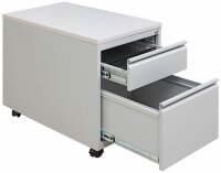 Gürkan Rollcontainer lichtgrau 2 Auszüge 46,0 x 79,0 x 62,0 cm