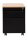 Gürkan Rollcontainer schwarz, buche 2 Auszüge 46,0 x 79,0 x 62,0 cm