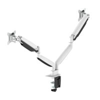 Neomounts Monitor-Halterung NM-D750 weiß für 2 Monitore, Tischklemme, Tischbohrung