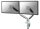 Neomounts Monitor-Halterung NM-D750 weiß für 2 Monitore, Tischklemme, Tischbohrung