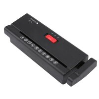 OLYMPIA PS 16 Aktenvernichter mit Streifenschnitt P-2, 6 mm, bis 6 Blatt, schwar