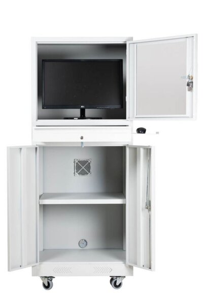 Gürkan PC-Schrank grau