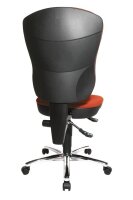 Topstar Bürostuhl Steel Point 80, 8189 BB2 Stoff rot, Gestell chrom