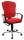 Topstar Bürostuhl Steel Point 80, 8189 BB2 Stoff rot, Gestell chrom